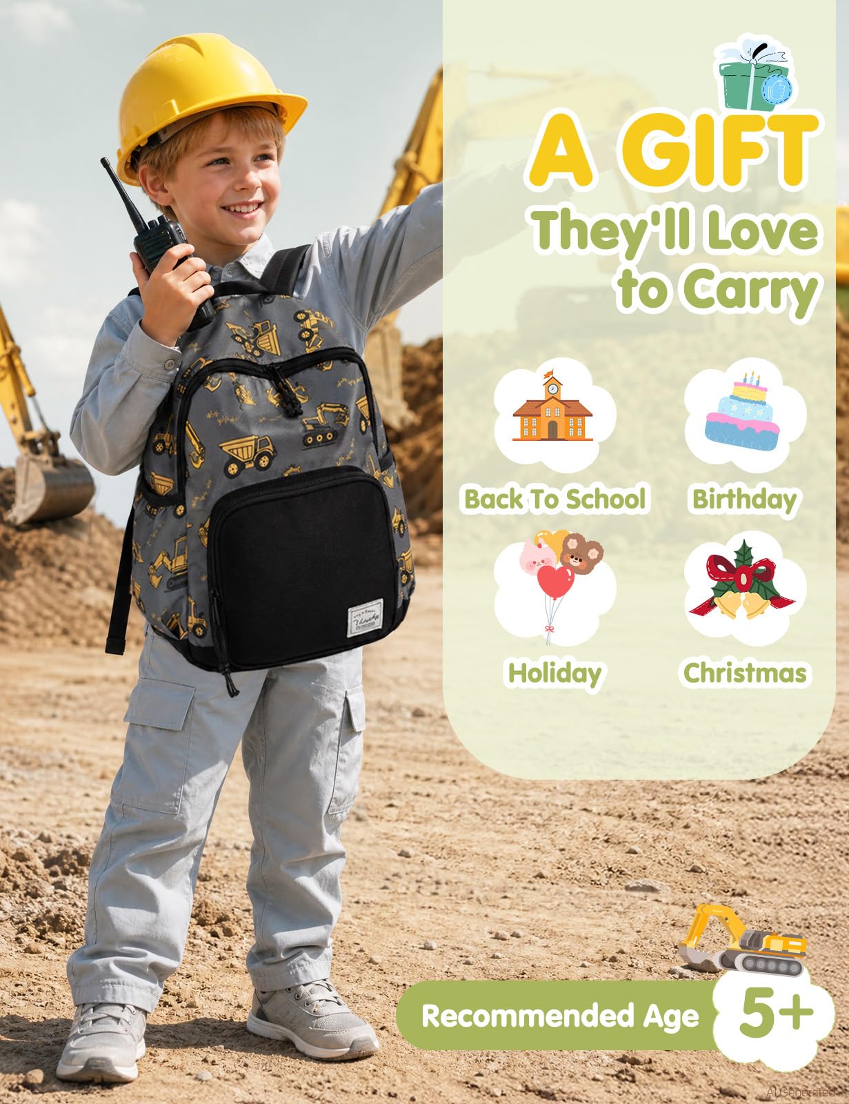 Rucksack für Mädchen, 4-6 Jahre, Schulrucksack mit Seitentaschen und Brustgurt, 127-Einhorn, one size, Niedlich