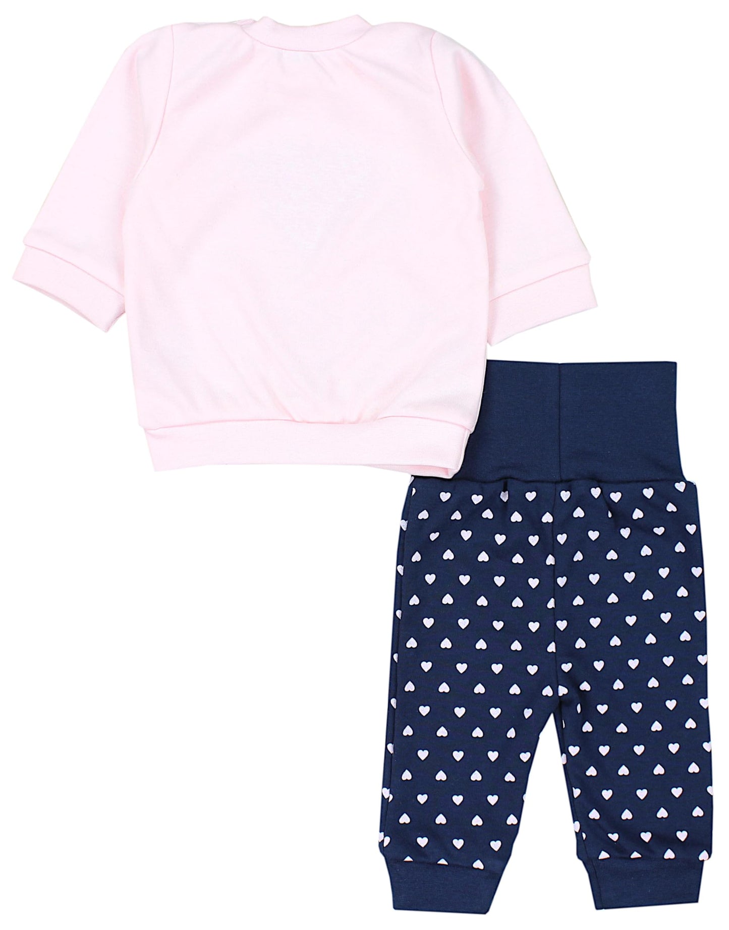 Baby Mädchen Langarm Shirt mit Print Saying Baby Hose Baby Kleidung 2-teiliges Set
