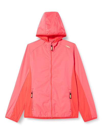 CMP Unisex Children's Lightweight Softshell Jacket with Fixed Hood Jacket Cocoon Coat 