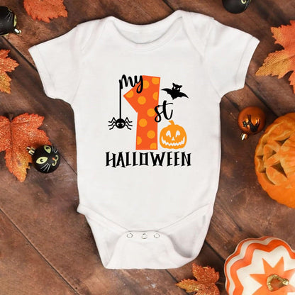 Mein 1. Halloween-Babykostüm, Baumwolle, kurzärmelig Langarm Body Set Junge
