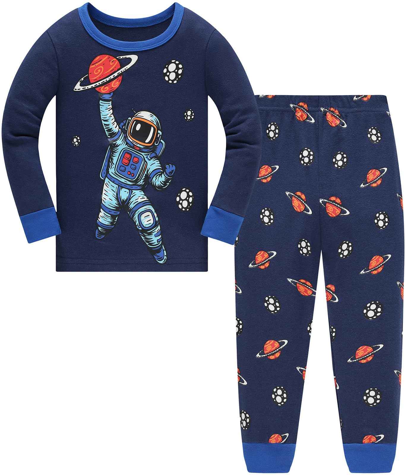 Boys Pyjamas Dinosaur Children's Sleepwear Long Sleeve Cotton Winter Christmas Pyjama Set Size 92-152, 1-12 Years