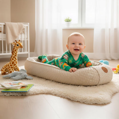 Nestchen Baby - Babynestchen Neugeborene Minky Babynest für Kinderbett Vielseitiges tragbar Nest kuschelnest zubehör für babybett warm Winter coccon Teddybären