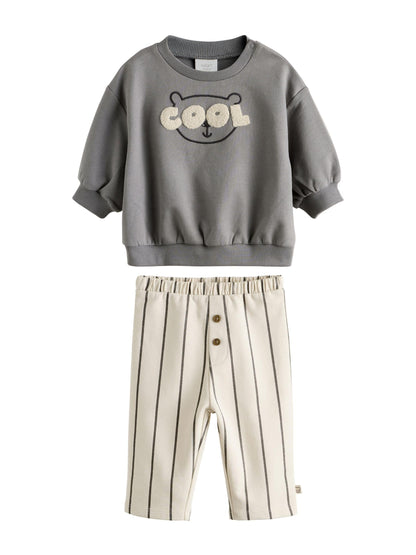 Next Baby Jungen Baby Jogginghose und Sweatshirt im Set