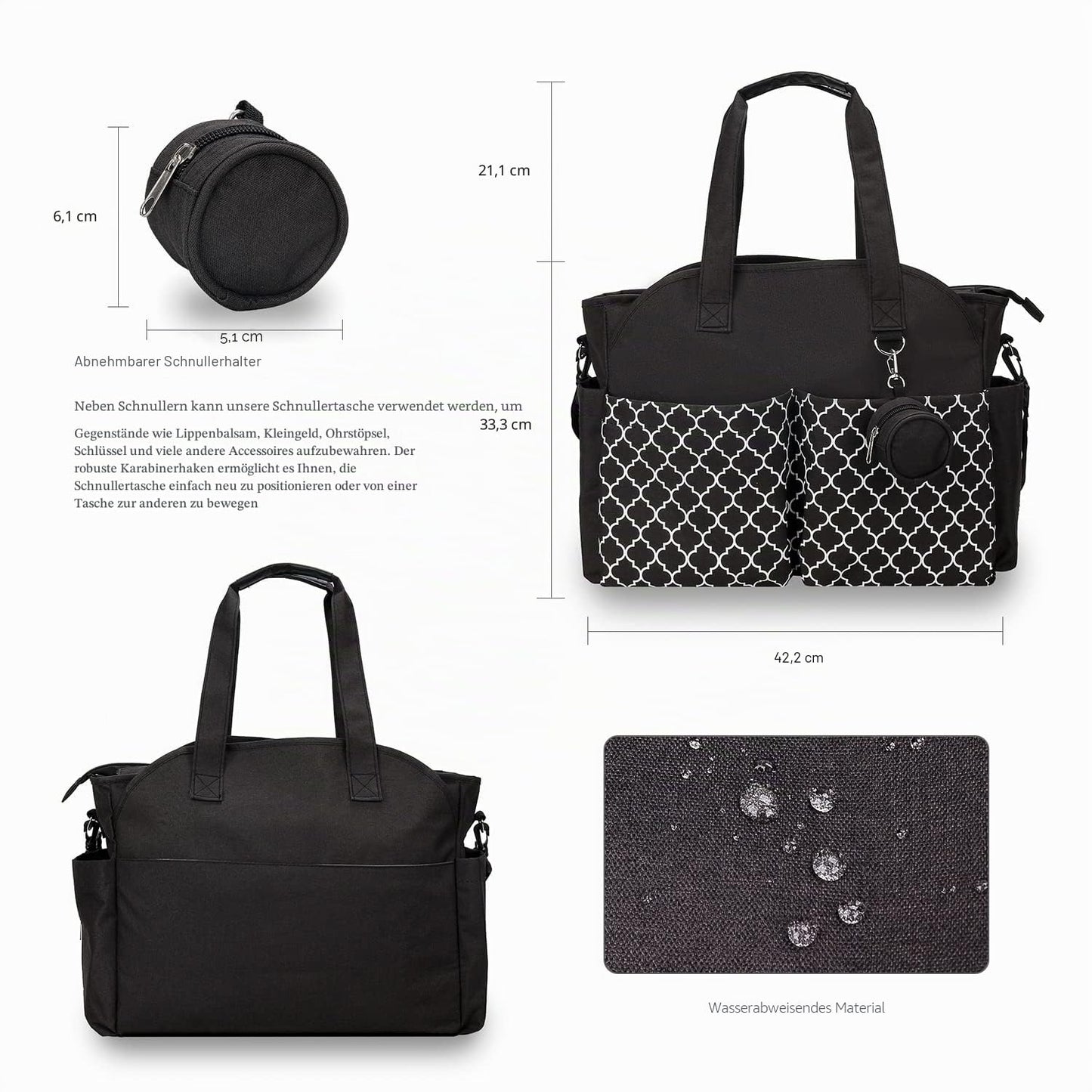 Wickeltasche Baby Wickeltasche Große Babytaschen für Mama mit Wickelstation Multifunktions Reise