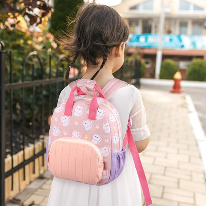 Kinderrucksack Mädchen 30cm Rucksack Kleinkind Kinderrucksack für 2-4 Jahre Kinder kindergartenrucksack Mini Tagesrucksack Reisetasche - Rosa Erdbeere