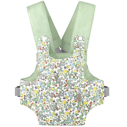 GAGAKU Puppentrage ab 3 Jahre Bauchtrage Babypuppen Zubehör Schultergurte Babytrage Puppe Kleinkind Puppentragetasche Stofftiertrage Kuscheltierträger - Rose - Kaninchengarten