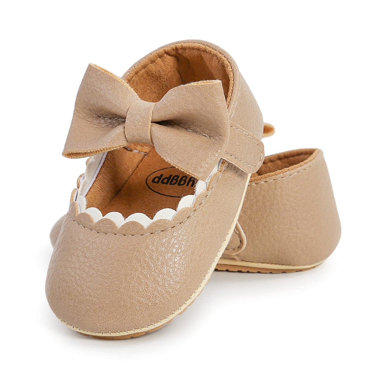 RVROVIC Baby Mädchen Mokassins Prinzessin Mary Jane Flache Kleider Schuhe Premium Leichte Weiche Sohle Krippe Schuhe Kleinkind Schuhe