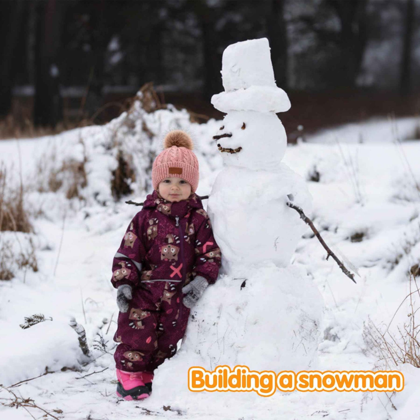 3-in-1 Children's Winter Hat Scarf Gloves Set