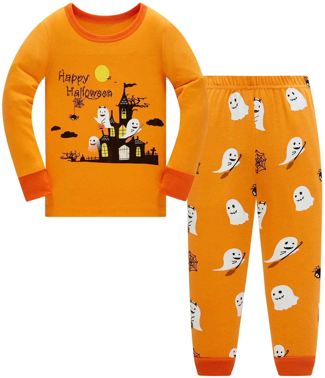 TEDD Boys’ Pyjamas, Dinosaur Long-Sleeve Two-Piece Pyjamas, Kids’ Cotton Pyjama Set, Winter, Christmas Sleepwear, Size 1–12 Years