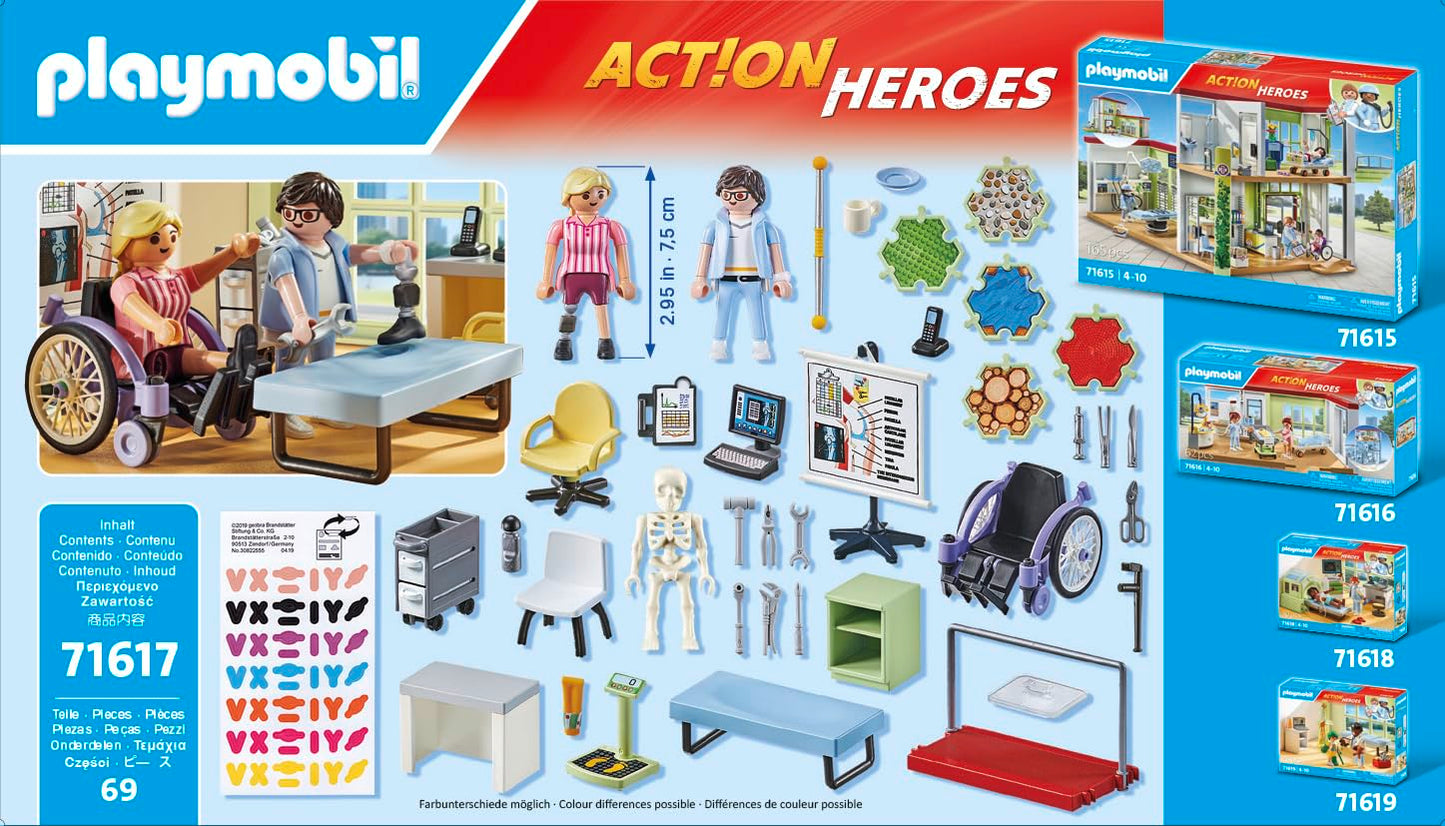 PLAYMOBIL | Action Heroes | Kinderarzt mit Teddybär | nachhaltiges Spielzeug für Kinder ab 4 Jahren | 71619
