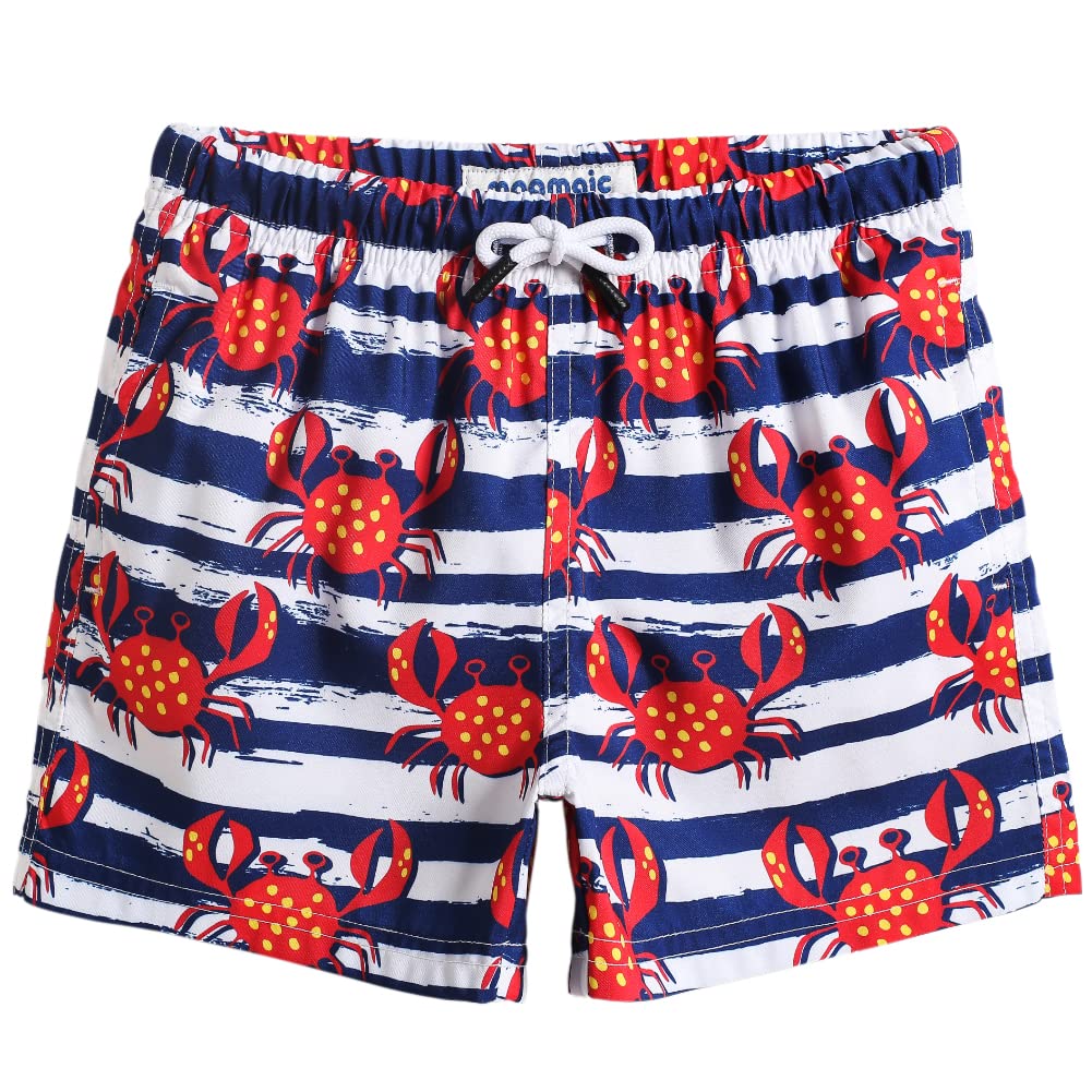 MaaMgic Badehose Jungen Sommer Badeshorts Schnelltrocknend Boardshorts mit Netzfutter Taschen und Verstellbarem Tunnelzug Urlaub Shorts
