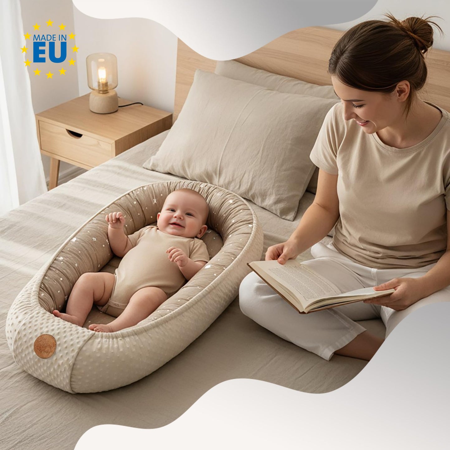Nestchen Baby - Babynestchen Neugeborene Minky Babynest für Kinderbett Vielseitiges tragbar Nest kuschelnest zubehör für babybett warm Winter coccon Teddybären