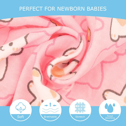 Neugeborene Swaddle Decke Hut Set Baby Gedruckt Swaddles Säugling Einstellbar Schlafsack für 0-3 Monate Mädchen Jungen