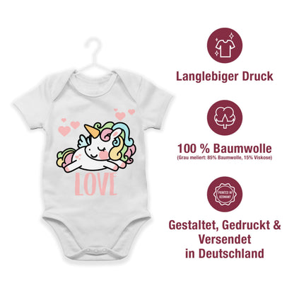 Baby Body Junge Mädchen - Partner - Valentinstag Einhorn