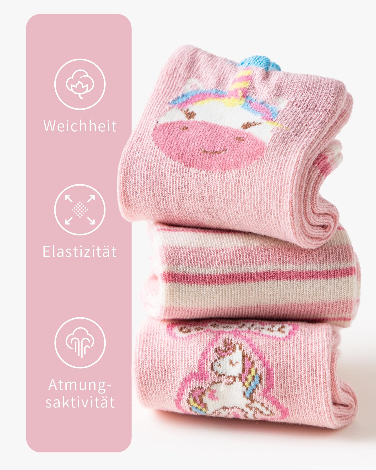 Kyopp 10 Paar Socken Kinder Mädchen und Jungen Funny Socken Lustig Animals Cotton Socken Crew Socks Winter/Sommer