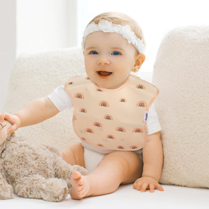 Soarwg Kids Baby Lätzchen Set 5 Stk. Kleinkind Fütterlätzchen mit Auffangschale, Klettverschluss Superleicht Wasserdicht Waschbar Schmutzabweisend