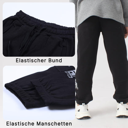 SERENYOU Jungen Jogginghose Hose Freizeit Joggers Kinder Sports Sweathose mit reflektierendem Grafikprint