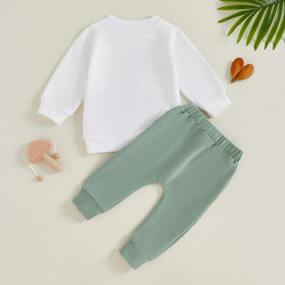 1. Jahr Geburtstag Outfit Baby Junge Kleidung Set Langarm Sweatshirt und Hose Kleidung Sets für Jungen