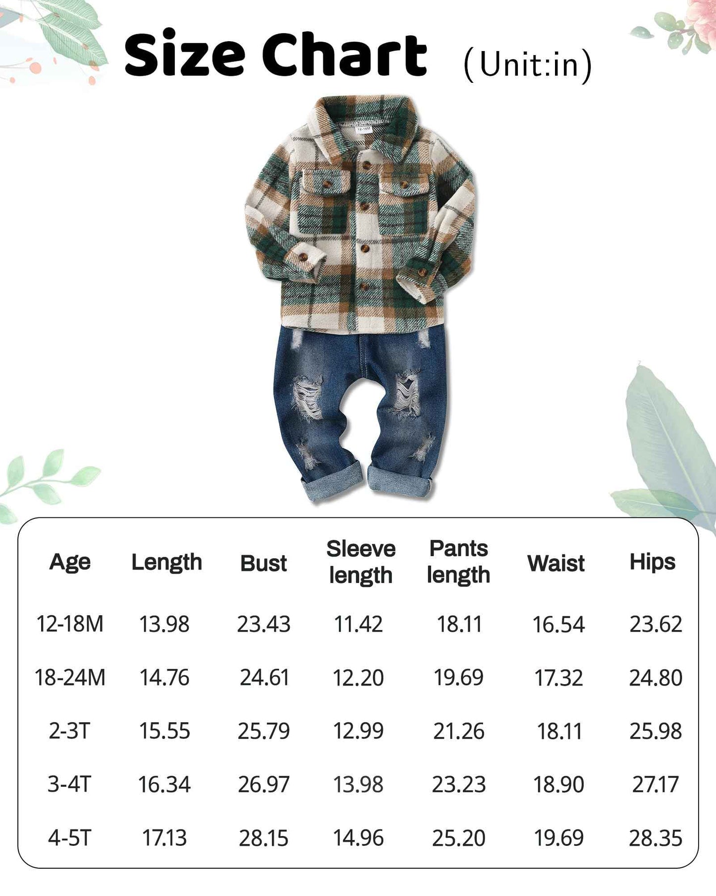 Lufebut Baby Clothing Boys 12 Months - 4 Years Winter Baby Clothing Outfit Set Long Sleeve Checked Top + Trousers Clothing Sets for Children Boys