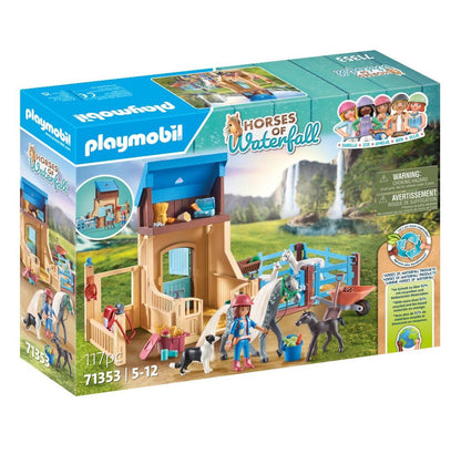 PLAYMOBIL Horses of Waterfall 71351 Waterfall Ranch, magisches Wasserfall-Paradies für Pferdefreunde, nachhaltiges Spielzeug für Kinder ab 5 Jahren