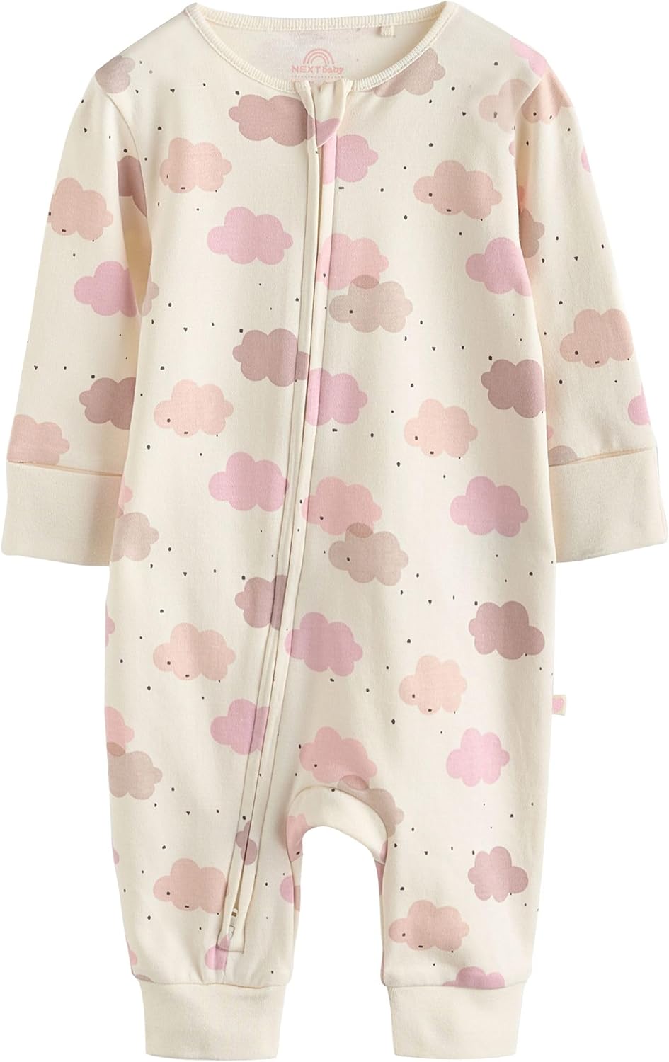 NEXT Baby Mädchen Babyschlafanzüge mit Zweiwege-RV, 4er-Pack