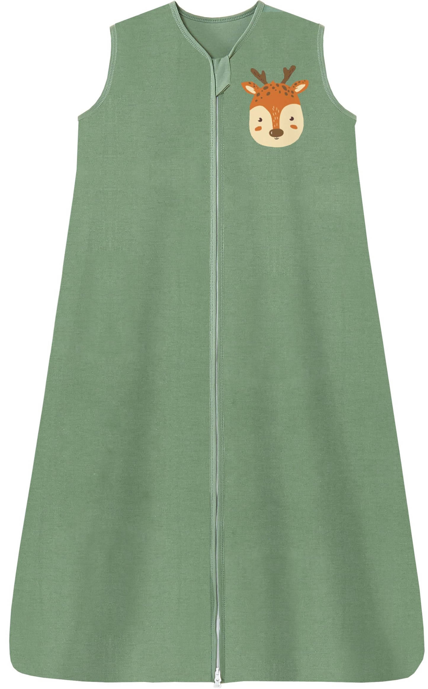 Chilsuessy Summer Baby Sleeping Bag, Small Children’s Sleeveless Pyjamas for Summer and Spring, 100 % Cotton