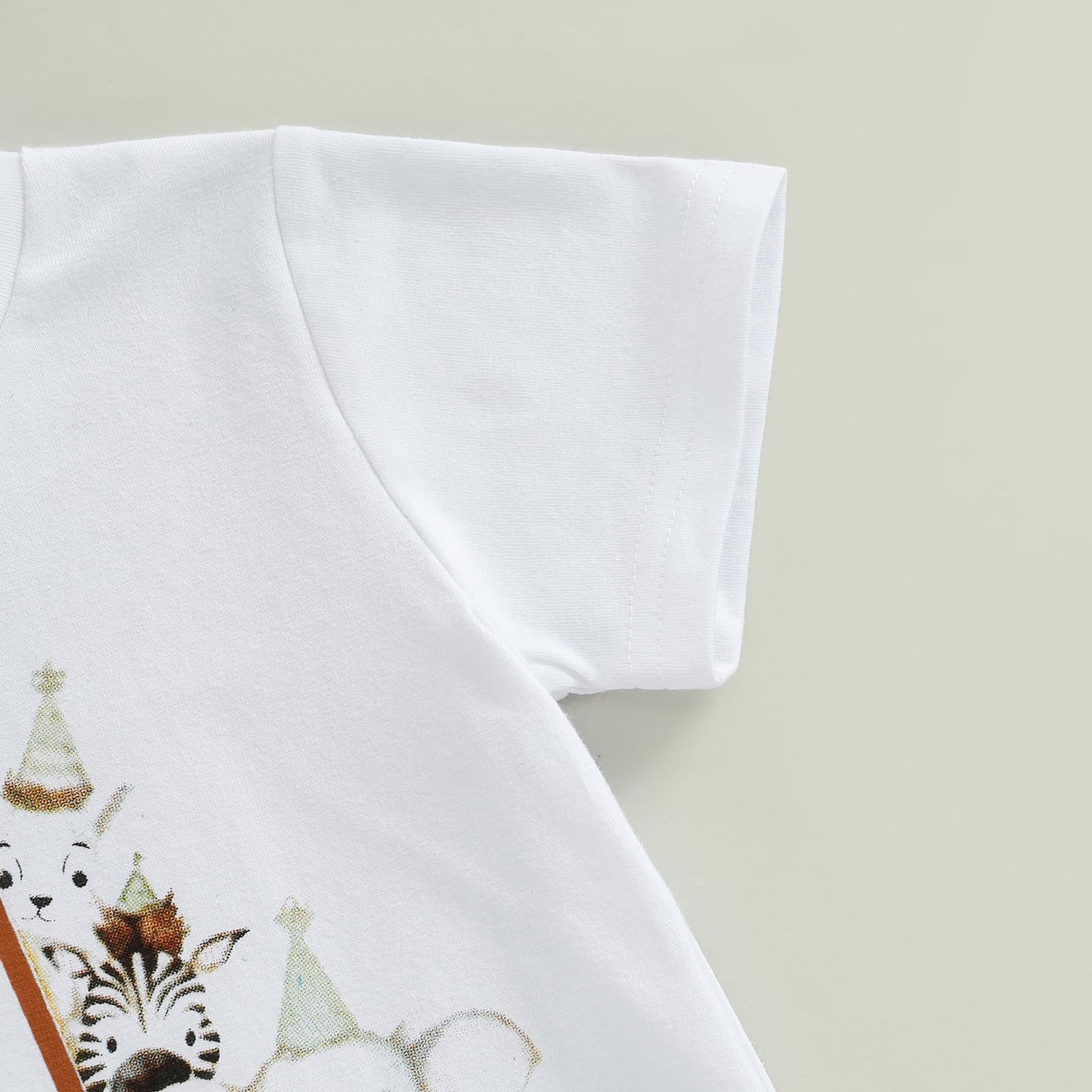 Baby Junge 1. Jahr Geburtstags T-Shirt Wild One Kurzarm Oberteil Baby Mein Erster Geburtstags Outfit Sommer Kleidung