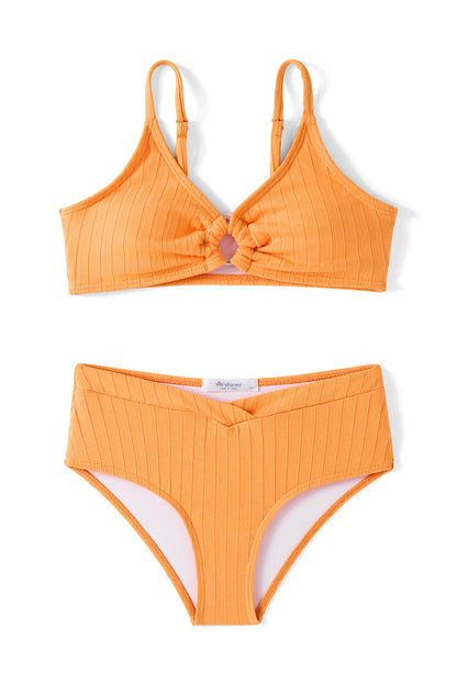 Arshiner Mädchen Bikini-Set Sommer Kinder Badeanzuge Zweiteiliger Mode Tankini Hautfreundlich Atmungsaktiv Bikinis für Mädchen 5-14 Jahre