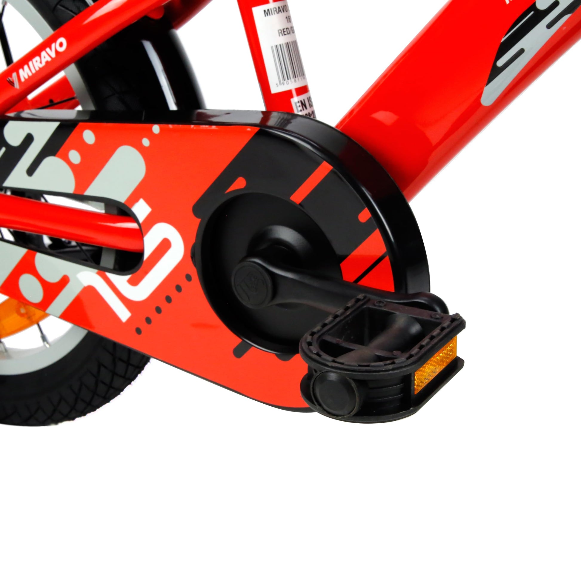 MIRAVO Kinderfahrrad Fahrrad Kinder Ab 2 Bis 8 Jahre Mit Stützrädern Schubstange V-Brake Bremsen Rückstrahl Aufkleber 12 16 20 Zoll Radgröße Korb Für Junge Spark - Meloni2