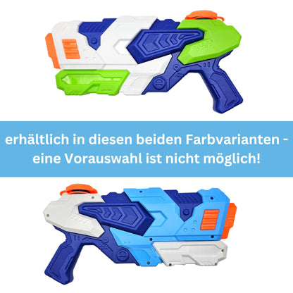 alldoro 60103 Water Power Wasserpistole ca. 27 cm, Reichweite bis zu 8 Meter, Wasserkanone mit 240 ml Wassertank, für Kinder ab 3 Jahren