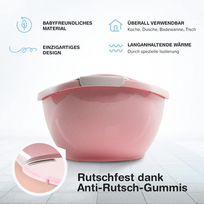 BabybeFun Baby Badewanne mit Badewanneneinsatz für Neugeborene [Testsieger] Rutschfeste Babybadewanne für Babys und Kleinkinder [0-12 Monate] Babywanne für Dusche Badewanne Weiß