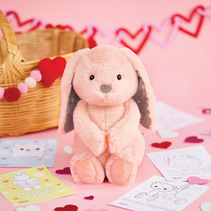 B. toys Kuscheltier Hase – Superweich mit langen Ohren – Plüschtier pfirsichfarben, Baby und Kinder Spielzeug für Mädchen und Jungen ab 0 Monate, Hellrosa