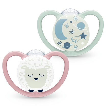 NUK Space Schnuller | 0–6 Monate | Schnuller mit extra Belüftung | BPA-freies Silikon | Disney Winnie Puuh | 2 Stück - Meloni2