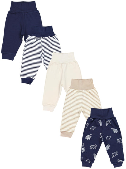 TupTam Pumphose Baby 5er Pack Unisex - Bequeme Baby Hose für Jungen und Mädchen aus Oeko-Tex Baumwolle