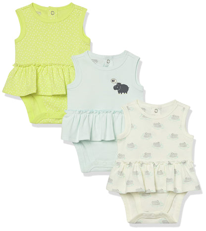 Baby - Mädchen Ärmellose Bodysuit-Kleider