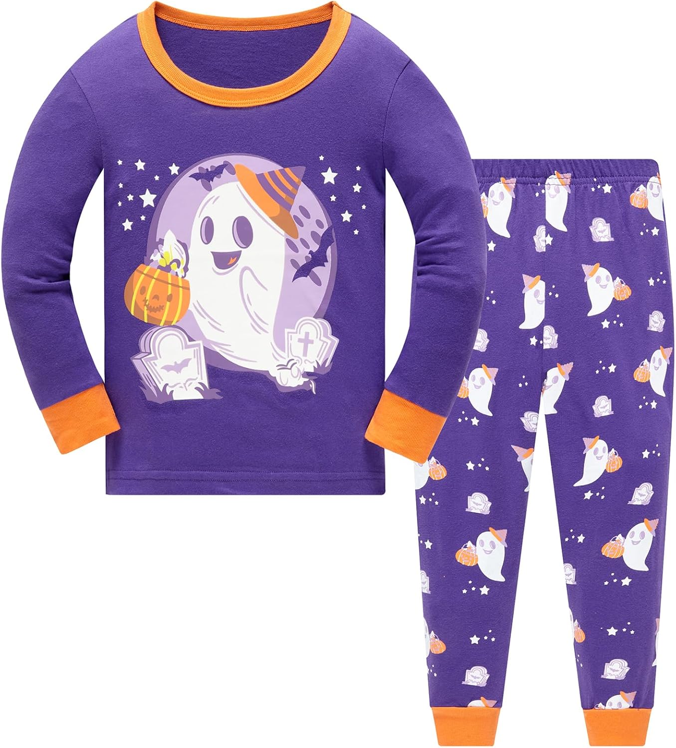 TEDD Girls' Pyjamas, Cotton, Cute, Unicorn, Long Sleeves, Two-Piece Pyjamas Set, Kids’ Sleepwear, Winter, Christmas, Sizes 1-12 Years