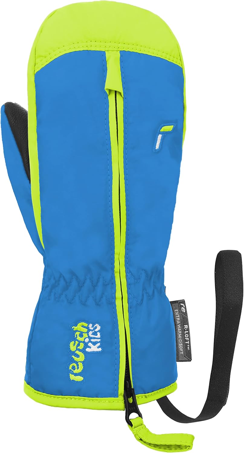 Reusch Ben Mitten extra warme und weiche Fausthandschuhe Winterhandschuhe Fäustlinge Kinder Babys Kleinkinder Mädchen und Jungen mit einem Reißverschluss