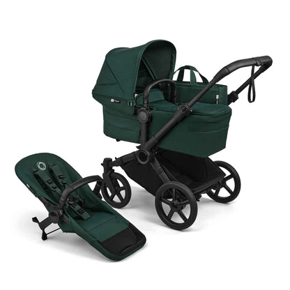 Bugaboo Donkey 6 Single, 2-in-1-Kinderwagen, für Neugeborene & Kleinkinder | umbaubar zum Doppel- und Zwillingskinderwagen, doppelter Stauraum und komfortable Einhand-Lenkung, Heritage Black