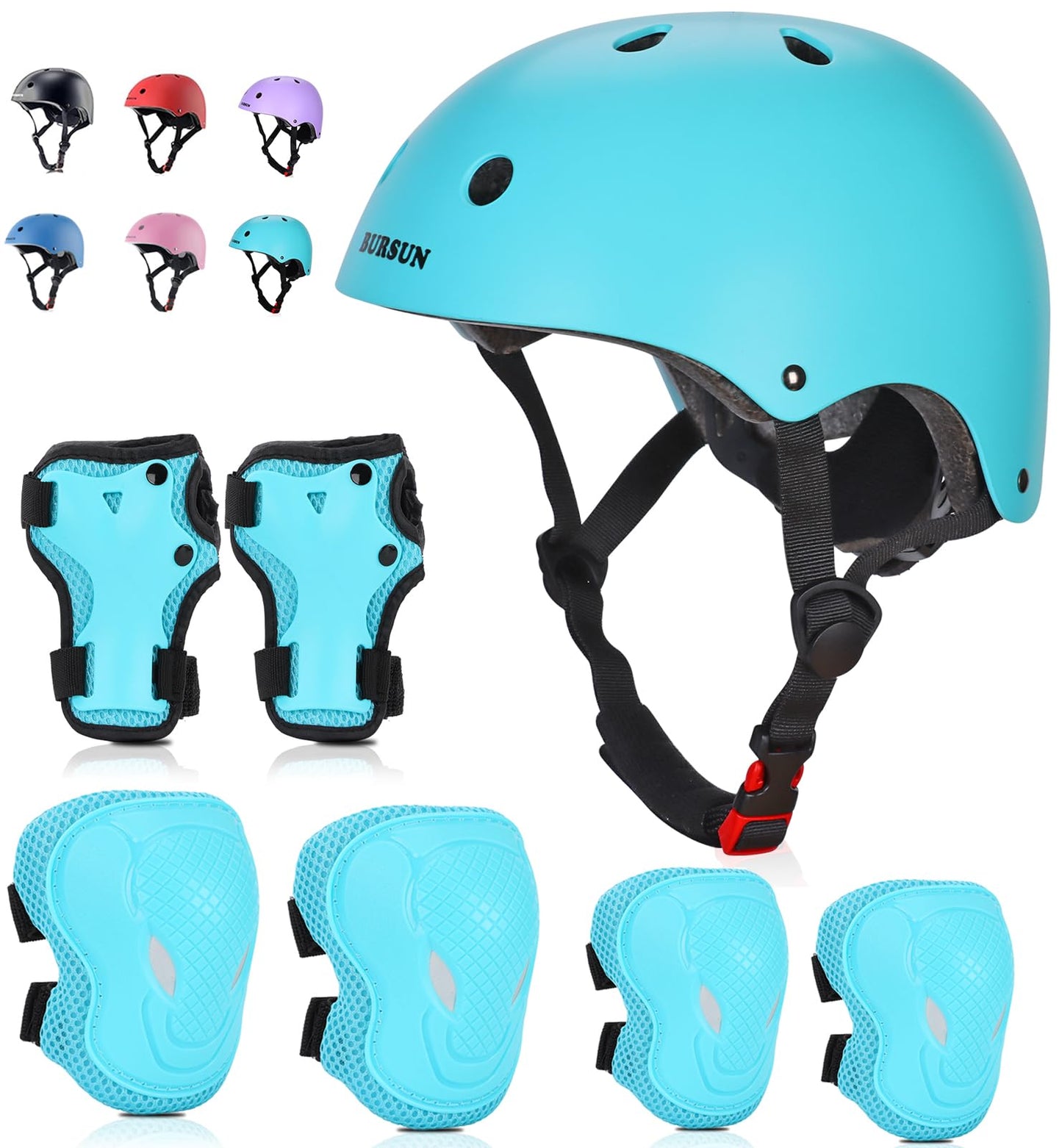 BURSUN Kinder Fahrradhelm Kinderhelm Skaterhelm für Alter 2-16 Jahre Jungen Mädchen, Kinderhelm für Fahrrad Roller Skateboard Scooter Roller Skating