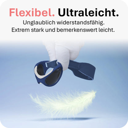 Mausito BABY Sonnenbrille 0-18 Monate Mädchen I VERGLEICHSSIEGER Sonnenbrille Baby 100% UV-Schutz I BIEGSAM & verstellbares Band I Schadstofffrei I Europäisches Design für Kinder gemacht