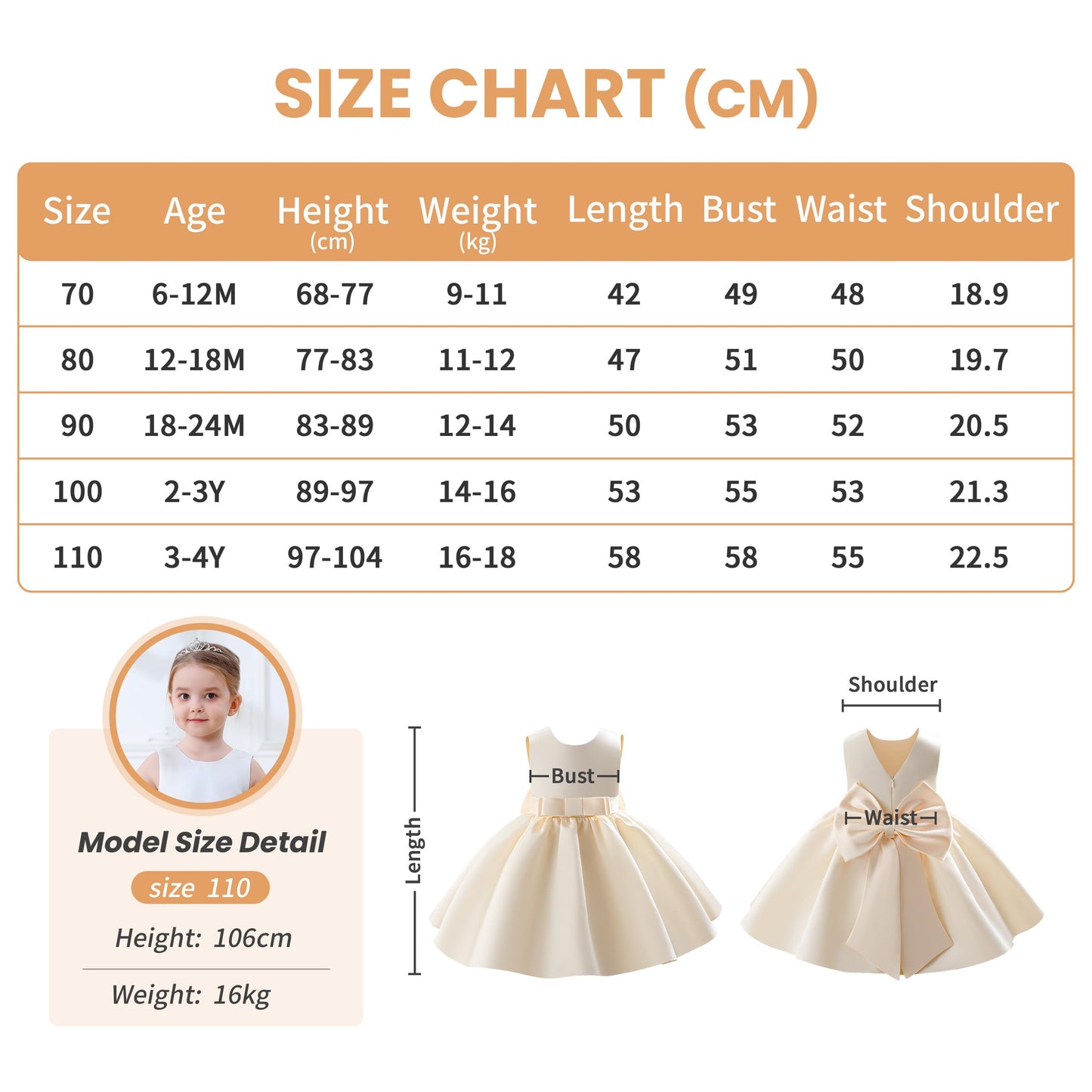 Baby Mädchen Kleid Satin Bowknot A-Linie Taufe Kleid Ärmellos Kleinkind Prinzessin Geburtstag Kleider Kinder Hochzeit Blumenmädchen Kleid Festliche Party Kleid