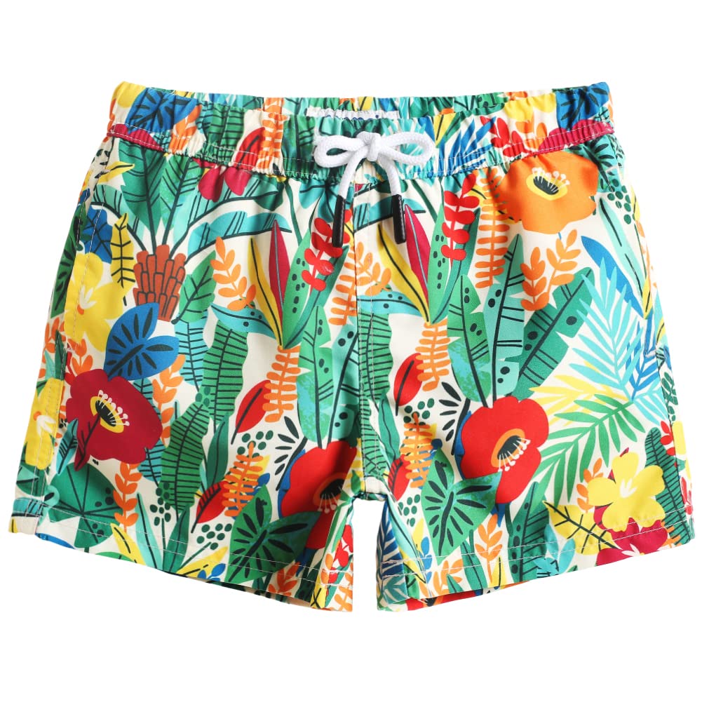 MaaMgic Badehose Jungen Sommer Badeshorts Schnelltrocknend Boardshorts mit Netzfutter Taschen und Verstellbarem Tunnelzug Urlaub Shorts