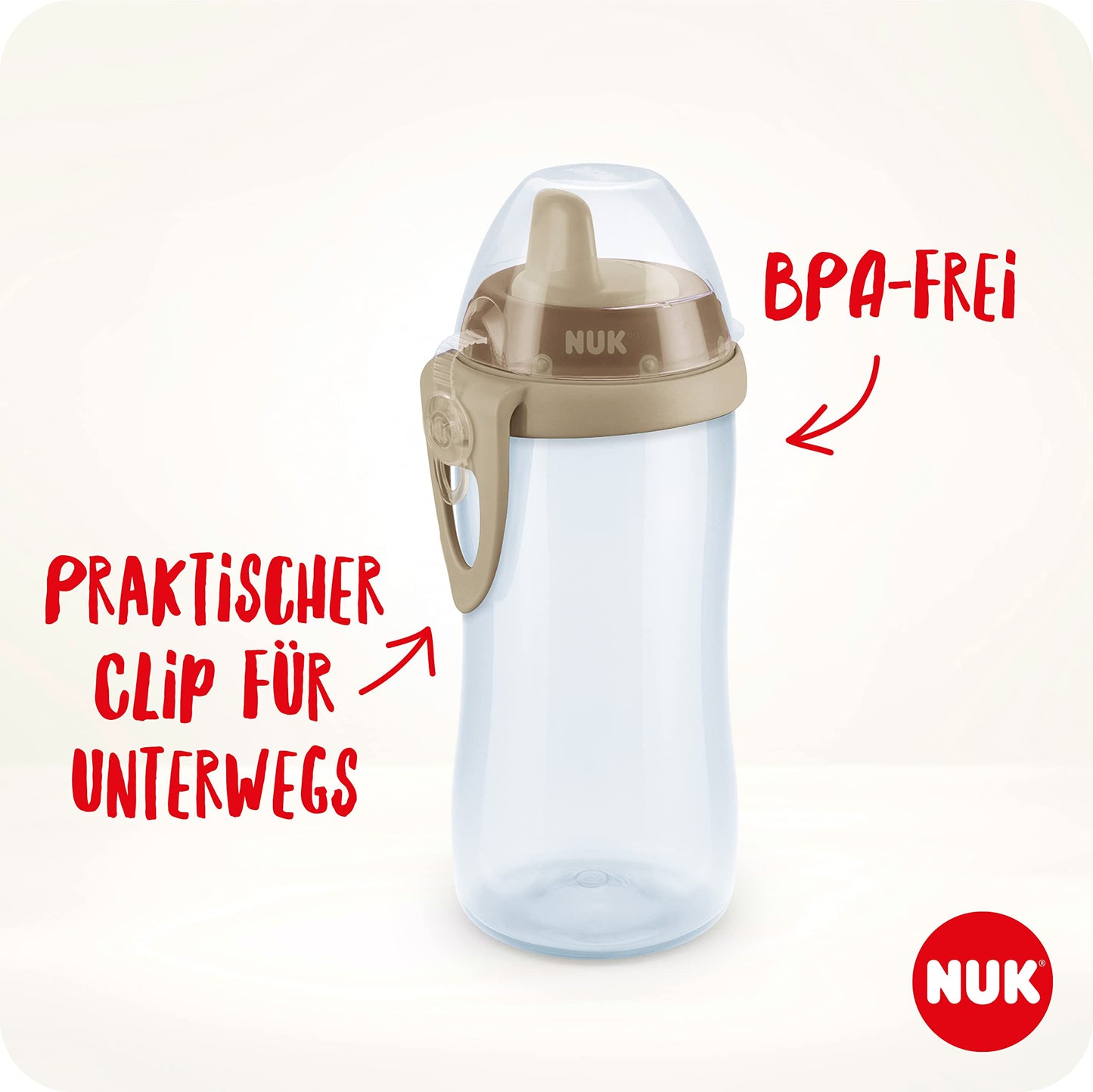 NUK Kiddy Cup Night Trinklernflasche | Schnabeltasse mit Leuchteffekt | 12+ Monate | Auslaufsicher mit harter Trinktülle | Clip und Schutzkappe | BPA-frei | 300 ml | Planeten (blau), 10255678 - Meloni2