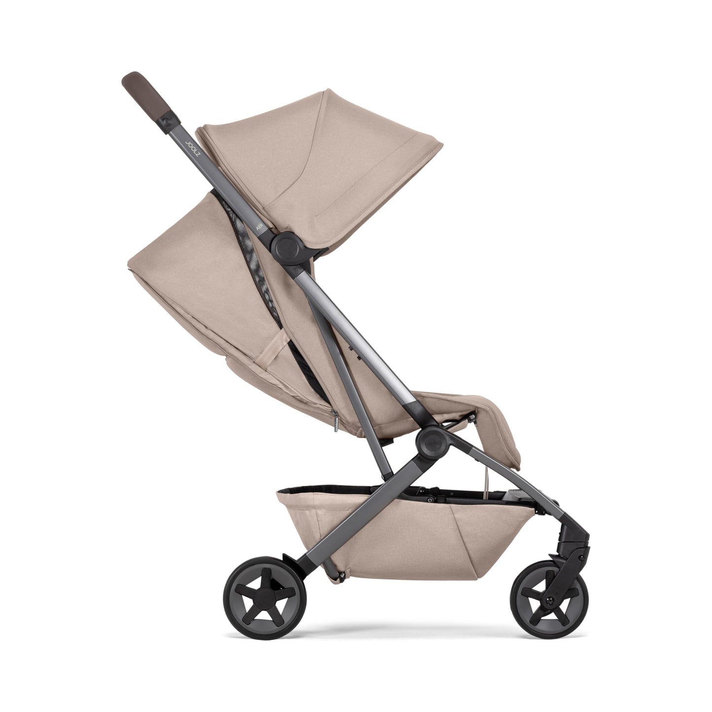 Joolz Aer2 Reise-Kinderwagen – Kompakter Reisebuggy für Babys und Kleinkinder, Einhand-Faltung, Liegefunktion & UPF 50+ Sonnendach, Flugzeug Handgepäck tauglich, ideal für Reisen (Space Black)