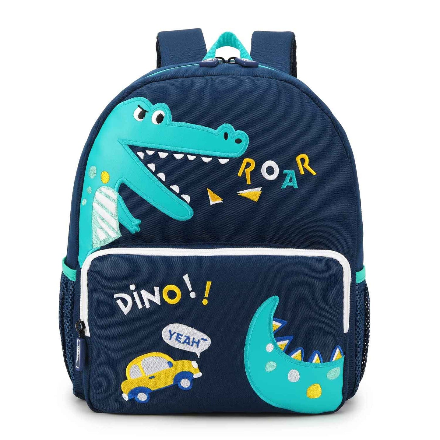 willikiva Car Dinosaur Toddler Kids Backpack for Boys and Girls Kids Waterproof Preschool Bag
