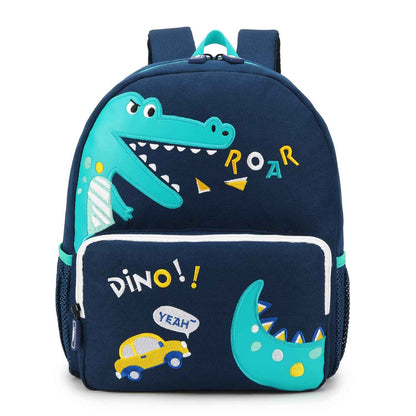 willikiva Car Dinosaur Toddler Kids Backpack for Boys and Girls Kids Waterproof Preschool Bag