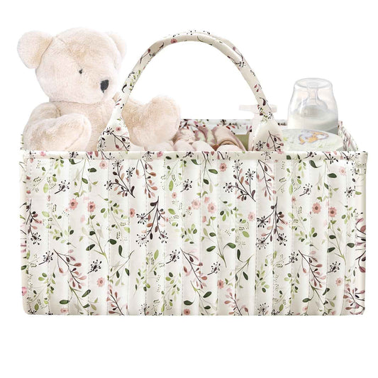 Changing Table Organiser, Baby Changing Table Organiser, Nappy Bag with Compartments and Handles, Newborn Baby Essentials, Gift Basket for Changing Children, Storage Basket for Changing Table