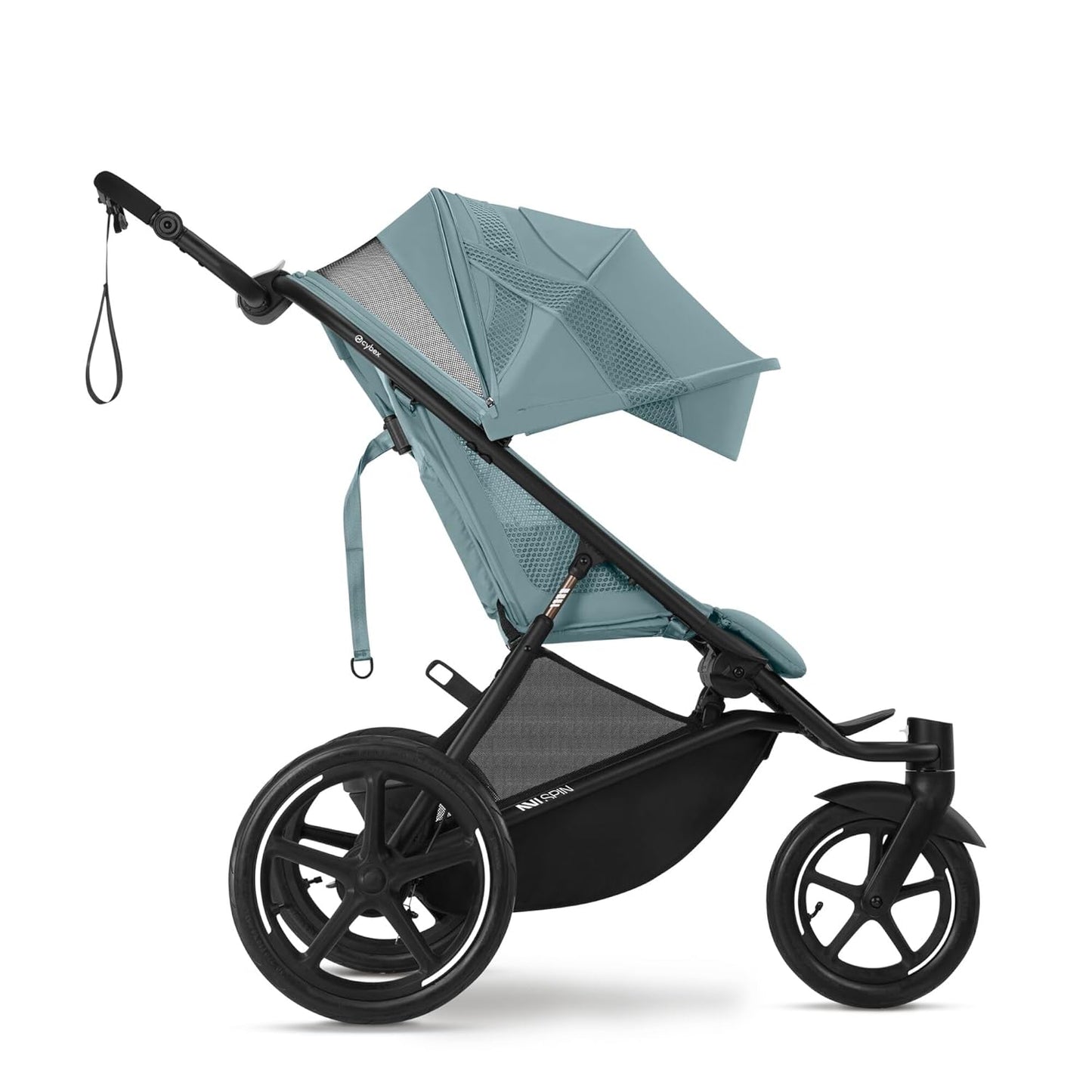 CYBEX Gold AVI SPIN Kinderwagen, Ab Geburt bis ca. 4 Jahre, Max. 111 cm und 22 kg, City-, All-Terrain-Kinderwagen, Moss Green