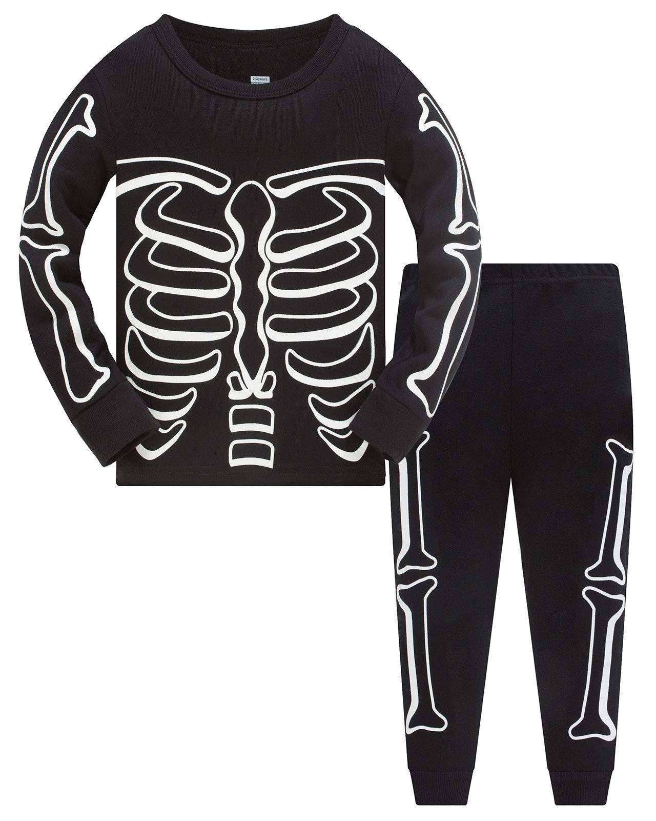 Jungen Pyjamas, Dinosaurier Langarm Zweiteiler Pyjama, Kinder Baumwolle Pyjama Set, Winter, Weihnachten Nachtwäsche, Größe 1–12 Jahre