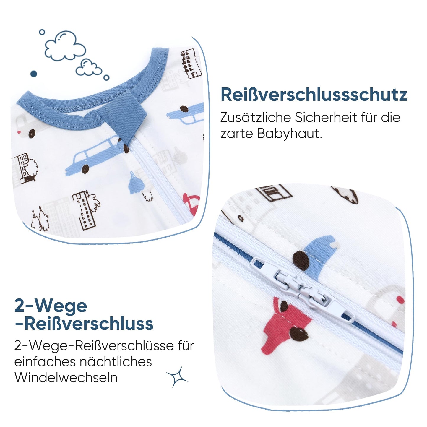 amo nenes 3er Pack Baby Strampler Neugeborene 0.5 Tog mit Füßen und Ärmel 100% Baumwolle Atmungsaktiv Baby Jungen Mädchen Overall, Baby Kleidung Langärmelige, 0-24 Monate